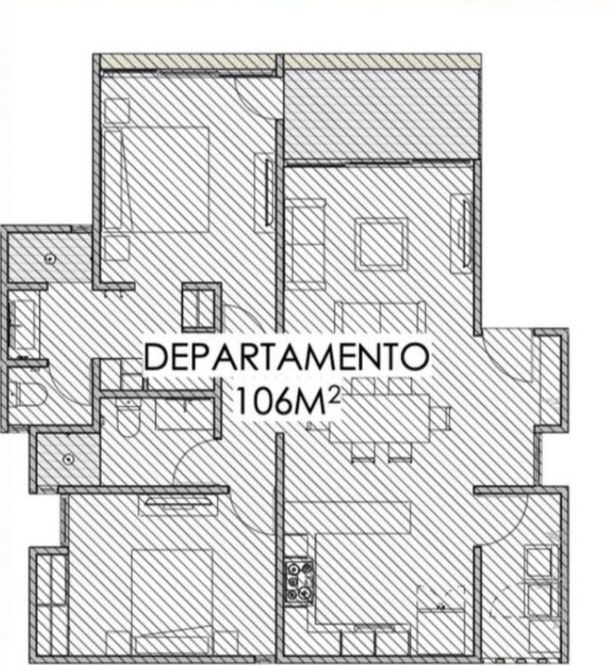 Departamento 201 en La Veleta, llave en mano — plano 2